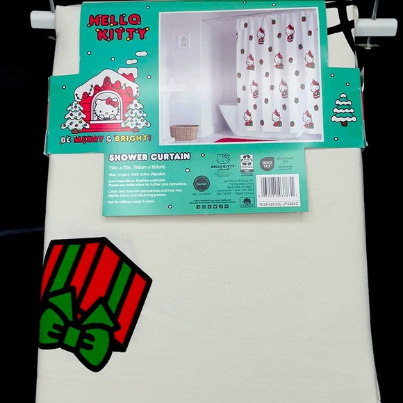 Hello Kitty Holiday Shower Curtain - Picture 2 of 4